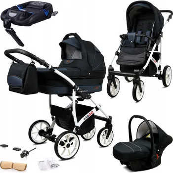Kočárek Kočárek 4v1 BabyLux LARGO ALU sportovní kočárek korbička autosedačka ISOFIX