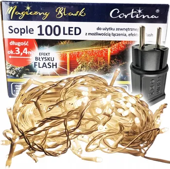 Vánoce Vánoční osvětlení na stromeček Cortina pro venkovní použití 8,4 m 51 - 100 světel