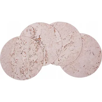 Podtácek Korkové podložky na stůl šedé - velké - 4 ks