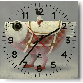 Hodiny Kuchyňské nástěnné hodiny 30x30 Abstrakce Skleněné hodiny do obýváku Moderní Tiché