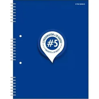 Blok Sešit B5 s mřížkou TOP-2000, 100 listů