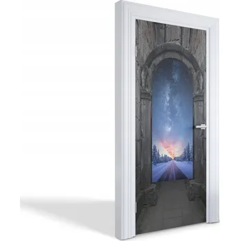 Fototapeta Samolepicí samolepící na dveře a nábytek Zimní portál 95 x 205 cm
