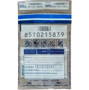 Obálka BEZPEČNOSTNÍ OBÁLKA B5 TRANSPARENTNÍ 100 KS