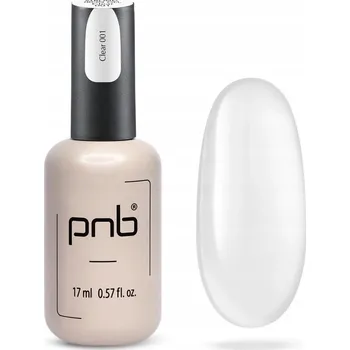 Lak na nehty Stavební gel na nehty PNB UV/LED Strong Iron Gel Clear 001 17 ml