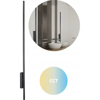 Venkovní osvětlení FASÁDNÍ VENKOVNÍ SVÍTIDLO NAD GARÁŽ NA TERASU LED 18W ČERNÉ S REGULACÍ CCT