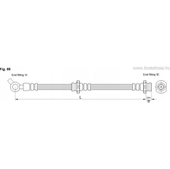 Brzdová hadice Brzdová hadice FT1981 NISSAN přední náprava