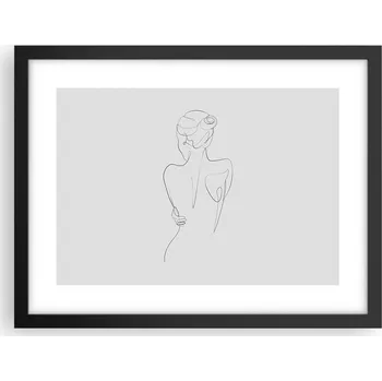 Obraz Obraz plakát v černém rámu do obýváku 40x30 grafika foto plakáty na zeď