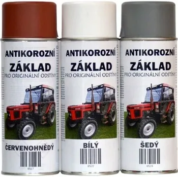 Barva ve spreji BARVY NA TRAKTORY Antik.základ syntetický ve spreji,400ml červenohnědý
