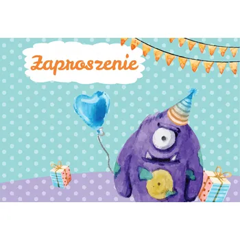 Pozvánka POZVÁNKY NA NAROZENINY MONSTRA II 5ks + OBÁLKY