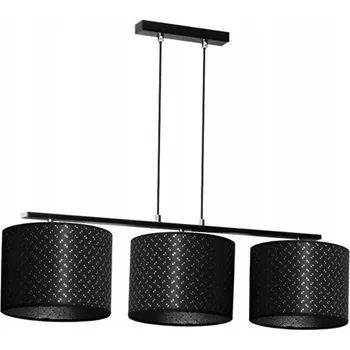 Závěsné stropní svítidlo černé stínidlo glamour Prias 3