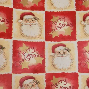Obraz Balicí papír s motivy Mikulášů na dárky 70cm x 2m 122