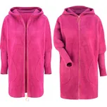 Soprato dámský kabát vícebarevný oversize s kapucí univerzální velikost