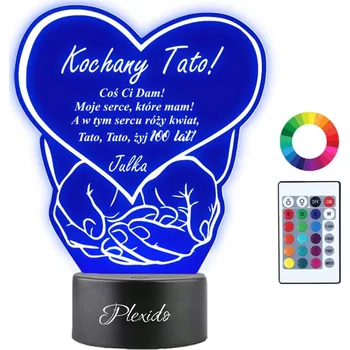 Lampička Plexido vícebarevná Noční lampa