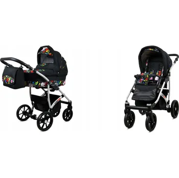 Kočárek Dětský kočárek 2v1 BabyLux LARGO – sporťák a hluboká korba, lehký, s taškou