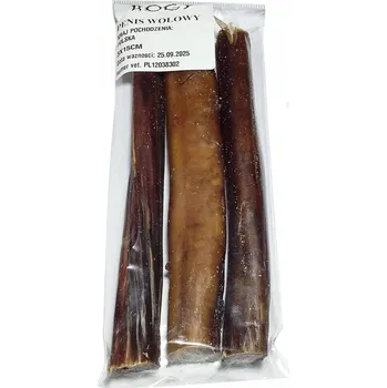 Pamlsek pro psa ROGY 100% Přírodní Hovězí 3x15cm Sušená Žvýkací Psí pamlsek