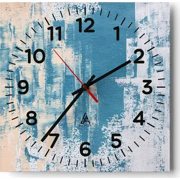 Hodiny Nástěnné hodiny do obýváku 40x40 Abstrakce Tiché hodiny Skleněné hodiny Bez hlučnosti