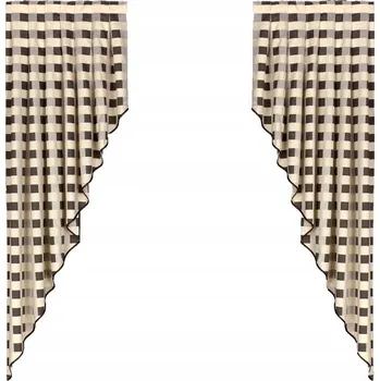 Obraz Dekorativní kostkovaná Závěs 175x60 zeleň celadon zásuvka SET