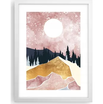 Obraz Obraz plakát v bílém rámu do obýváku 30x40 grafika foto plakáty na zeď