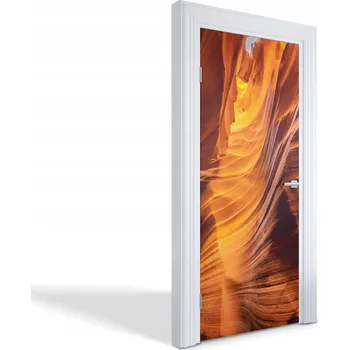 Fototapeta Dekorativní samolepka na dveře osvěží vzhled – Oranžový kaňon 85x205 cm