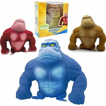 Hračka pro nejmenší Gorila opice mačkací hračka antistresová squishy senzorická hračka natahovací