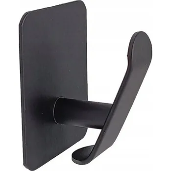 Věšák SAMOLEPICÍ NÁSTĚNNÝ HÁČEK VĚŠÁK ČERNÝ LOFT