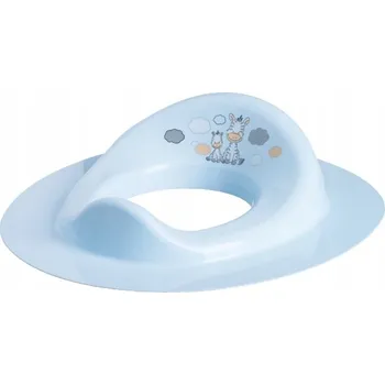 WC sedátko MALTEX Nástavec na WC sedátko Zebra světle modrá