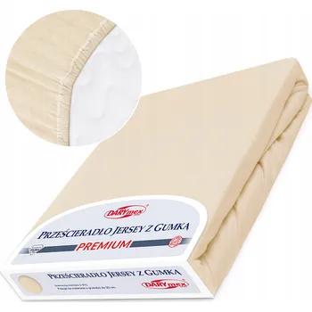 Prostěradlo Prostěradlo bavlněné s gumou 160x200 JERSEY VYSOKÁ GRAMÁŽ 170 béžové