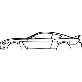 Obraz Ford MUSTANG Shelby GT350 Auto Dekorace 3D Obraz na Zeď 72cm