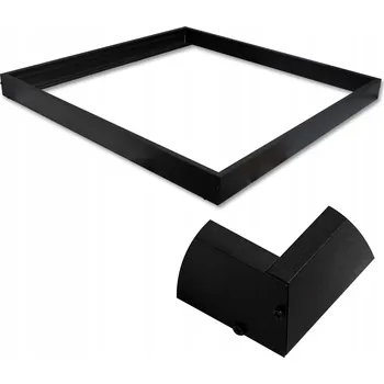 Čtvercová Stropní Svítidlo Masterled 60 x 5 cm černá