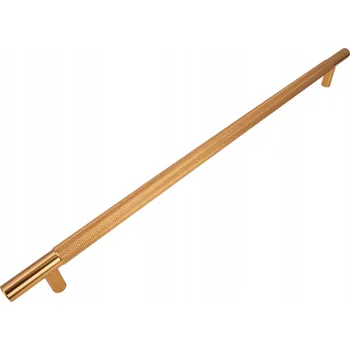 Nábytkové kování Nábytková úchytka reling rýhovaný 320 mm zlatá Kovová úchytka na skříňku