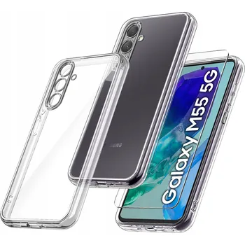 Pouzdro na mobilní telefon Zadní Kryt KrainaGSM pro Samsung Galaxy M55 bezbarvý