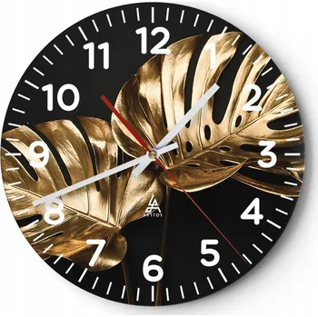 Hodiny Kuchyňské nástěnné hodiny 30x30 Abstrakce Moderní skleněné hodiny Tiché