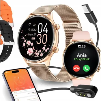 Hodinky Chytré Hodinky Vess Q40S zlaté