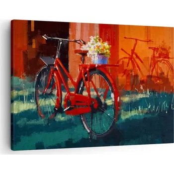 Obraz Obraz na plátně do obýváku ložnice 70x50 kolo retro foto obrazy na zeď