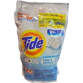 Kapsle na praní Tide Free Gentle 39 ks - Univerzální kapsle