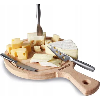 Kuchyňské prkénko PRKÉNKO na SÝR + 3 nože BOSKA Sada na servírování sýrů