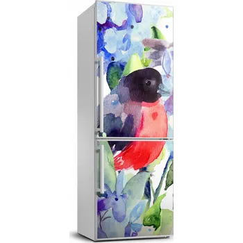 Fototapeta Samolepící nálepka na ledničku Ptáci a květiny