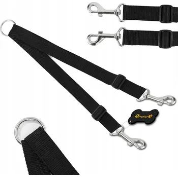 Vodítko pro psa ROZDĚLOVAČ Silný dvojitý VODÍTKO PRO 2 PSY 25 mm