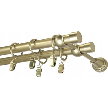 Garnýž TYČOVÉ ZÁCLONOVÉ GARNÝŽE UNO GARNÝŽ KOVOVÁ DVOJITÁ 19 mm / 200 cm