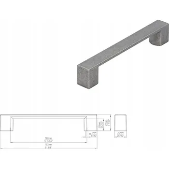 Nábytkové kování Nábytková úchytka SIRO 2157-161ZN63 efekt starého železa