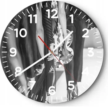 Hodiny Kuchyňské nástěnné hodiny 30x30 Moderní skleněné hodiny do obýváku Tiché