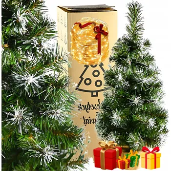 Vánoční stromek Sada Umělý vánoční stromeček 60 cm borovice květináč až 100 cm