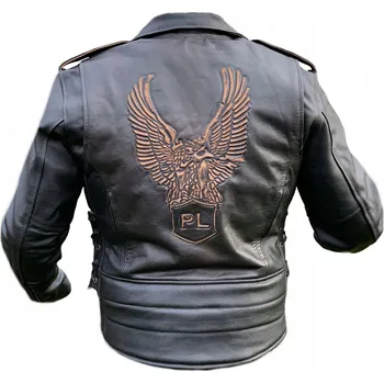 Moto bunda Turistická Kůže logo Polský Ventilace Podšívka