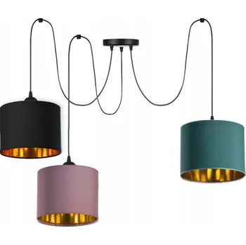 Stojací lampa Lampa Spyder Spider Pająk Edison Stínidla E27 Zlatá