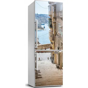 Tapeta Samolepicí tapeta na ledničku – Uličky na Maltě, 70x190 cm