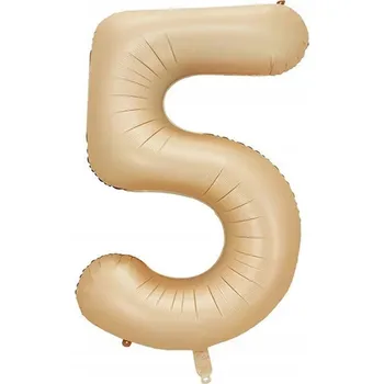 Balónek BALÓNEK 100CM ČÍSLICE NAROZENINY V TĚLOVÉ BARVĚ MATTE E1501 EMAJ