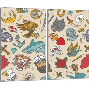 Obraz Krájecí deska TMK ArtDeko sklo 2 ks