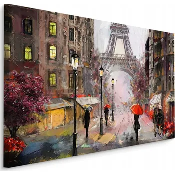 Obraz Nástěnný obraz Pařížská ARCHITEKTURA Malba 90x60