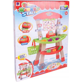 Hra na obchod SUPERMARKET POKLADNA KOŠÍK OBCHOD PRODUKTY VELKÁ SADA