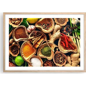 Obraz Plakát v rámu světlý dub obývací pokoj ložnice 70x50 gastronomie moderní obraz